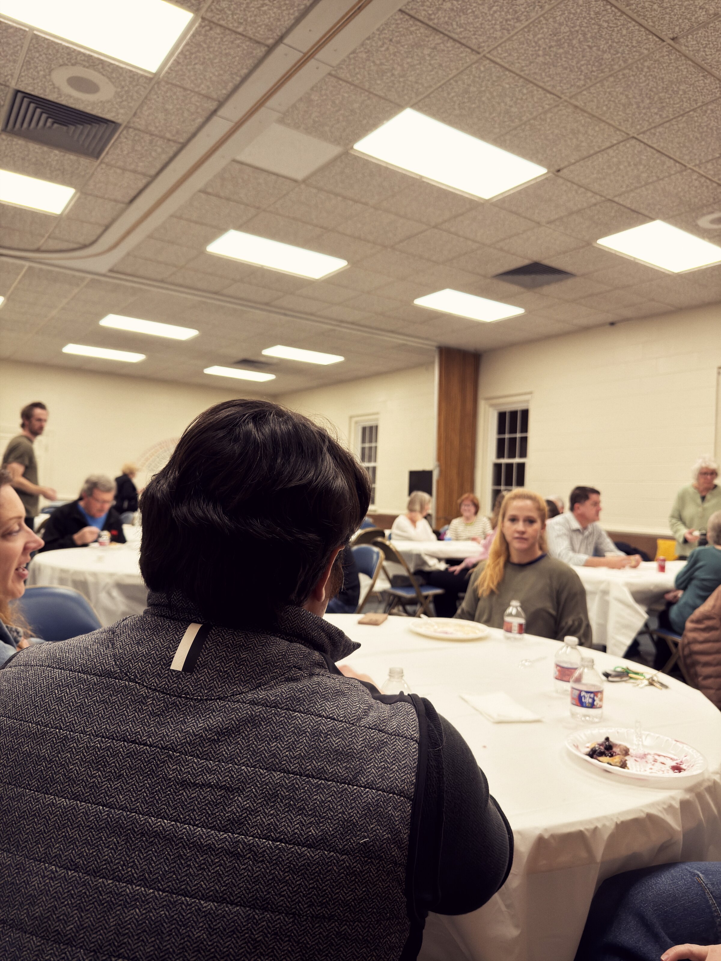 Small group members gathered in supportive conversation at Welborne UMC